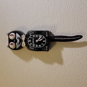 Jeweled Classic Black Kit-Cat Klock clock SUPER RARE Vintage